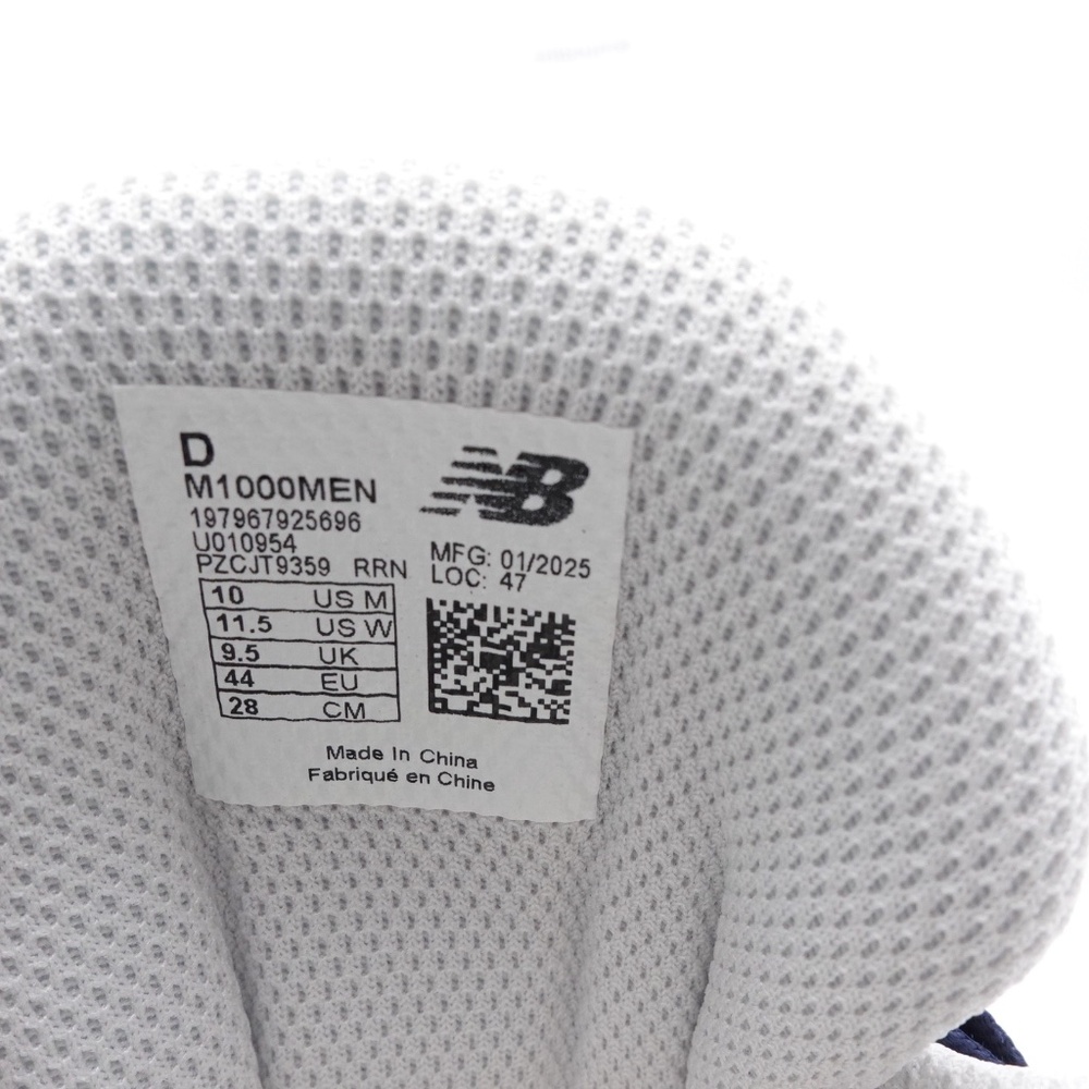 NEW Men's New Balance 1000 Sneakers M1000MEN Navy/Sea Salt - Picture 6 of 11